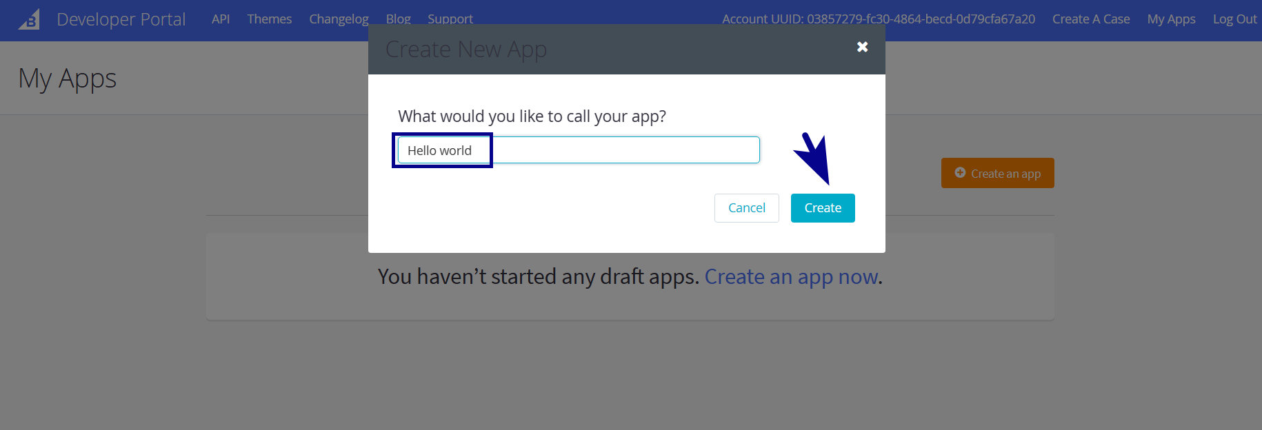 Give your app a name